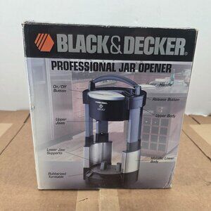 Black & Decker Professional Jar Opener Lids Off Automatic Jar Opener JW200BM